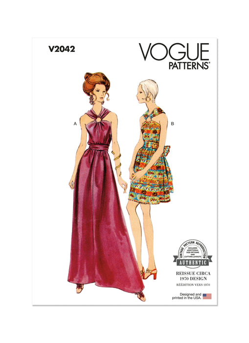 Patron Vogue - Ceinture, Corsage, Robe Patron Vogue 