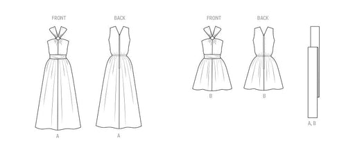 Patron Vogue - Ceinture, Corsage, Robe Patron Vogue 