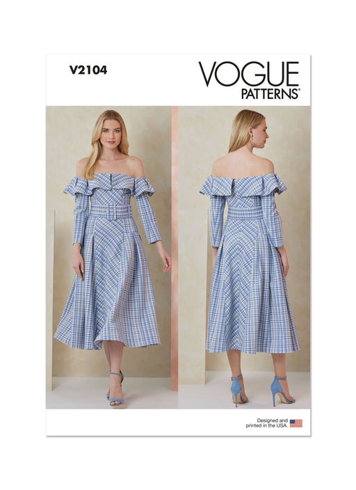 Patron Vogue - Ceinture, Corsage, Robe, Soutien Patron Vogue 