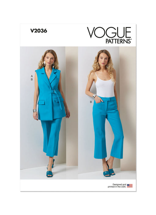 Patron Vogue - Ceinture, Gilet, Haut, Pantalon Patron Vogue 