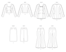 Patron Vogue - Ceinture, Haut, Jupe, Pantalon, Veste Patron Vogue 