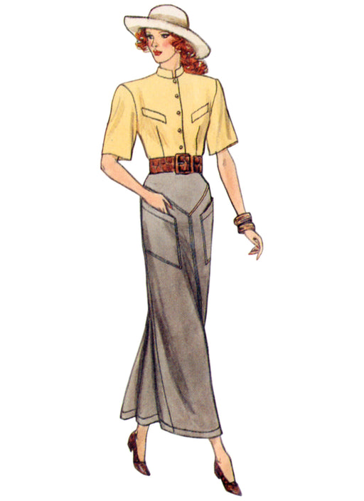 Patron Vogue - Ceinture, Haut, Jupe Patron Vogue 
