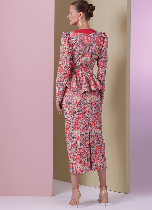 Patron Vogue - Ceinture, Haut, Jupe, Robe, Soutien Patron Vogue 