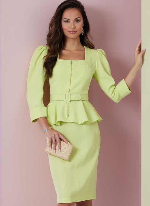 Patron Vogue - Ceinture, Haut, Jupe, Robe, Soutien Patron Vogue 
