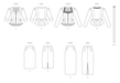 Patron Vogue - Ceinture, Haut, Jupe, Robe, Soutien Patron Vogue 