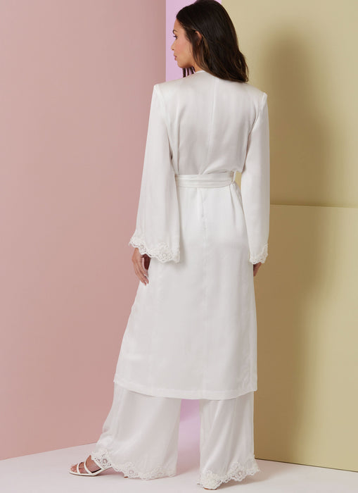 Patron Vogue - Ceinture, Haut, Pantalon, Robe, Robe de chambre Patron Vogue 