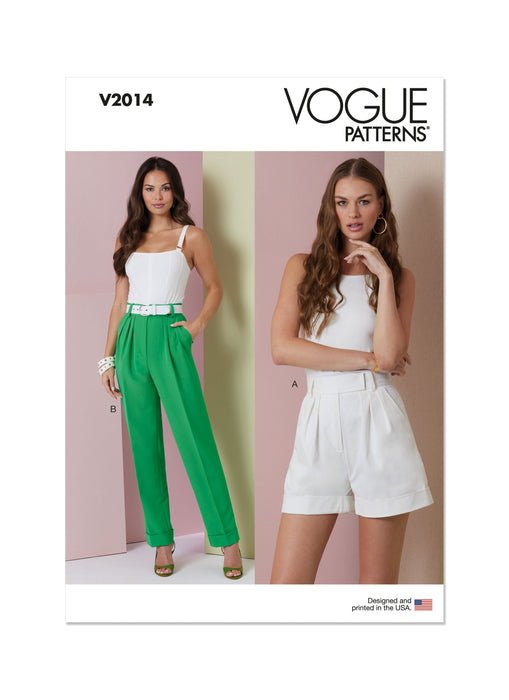 Patron Vogue - Ceinture, Haut, Pantalon, Short Patron Vogue 