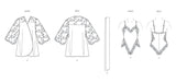 Patron Vogue - Ceinture, Haut, Robe, Robe de chambre Patron Vogue 