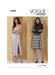 Patron Vogue - Ceinture, Jupe Patron Vogue 