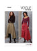 Patron Vogue - Ceinture, Jupe Patron Vogue 