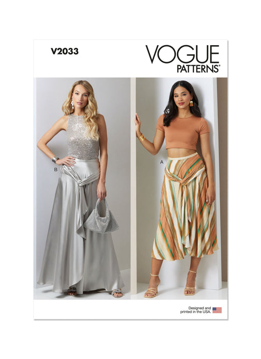 Patron Vogue - Ceinture, Jupe Patron Vogue 