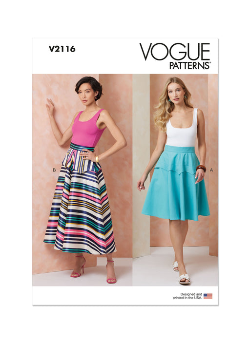 Patron Vogue - Ceinture, Jupe Patron Vogue 