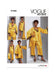 Patron Vogue - Ceinture, Jupon, Pantalon, Robe, Robe de chambre Patron Vogue 