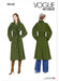 Patron Vogue - Ceinture, Manteau Patron Vogue 