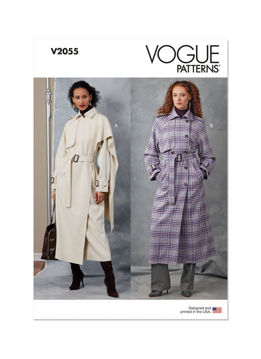 Patron Vogue - Ceinture, Manteau Patron Vogue 