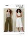 Patron Vogue - Ceinture, Pantalon Patron Vogue 