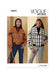 Patron Vogue - Ceinture, Veste Patron Vogue 