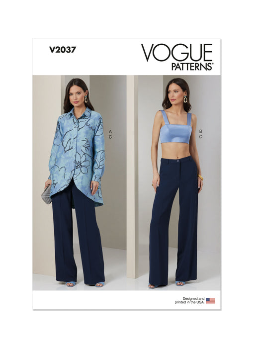 Patron Vogue - Chemise, Haut, Pantalon Patron Vogue 