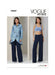 Patron Vogue - Chemise, Haut, Pantalon Patron Vogue 