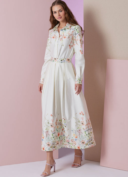 Patron Vogue - Chemise, Jupe, Robe Patron Vogue 