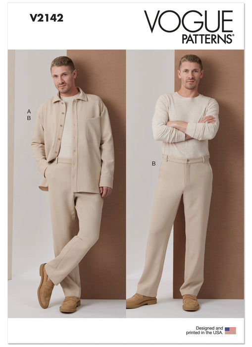 Patron Vogue - Chemise, Pantalon Patron Vogue 