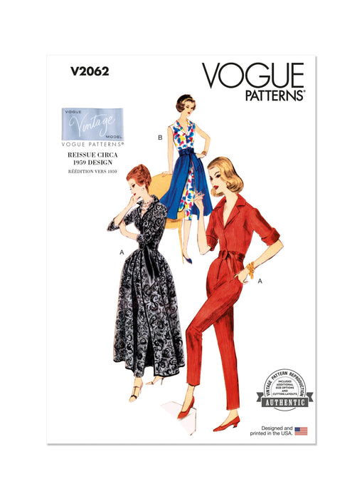 Patron Vogue - Corsage, Jupe, Pantalon Patron Vogue 