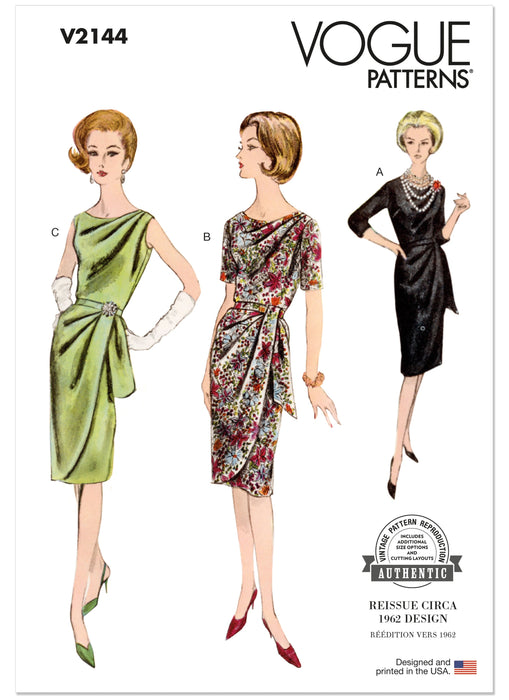 Patron Vogue - Corsage, Jupe, Robe Patron Vogue 