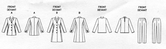 Patron Vogue - Corsage, Robe Patron Vogue 