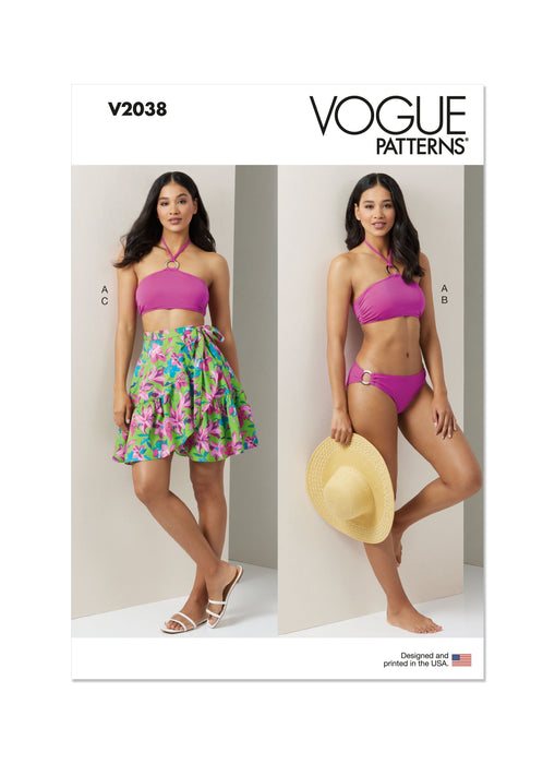 Patron Vogue - Haut, Jupe, Maillot de bain Patron Vogue 