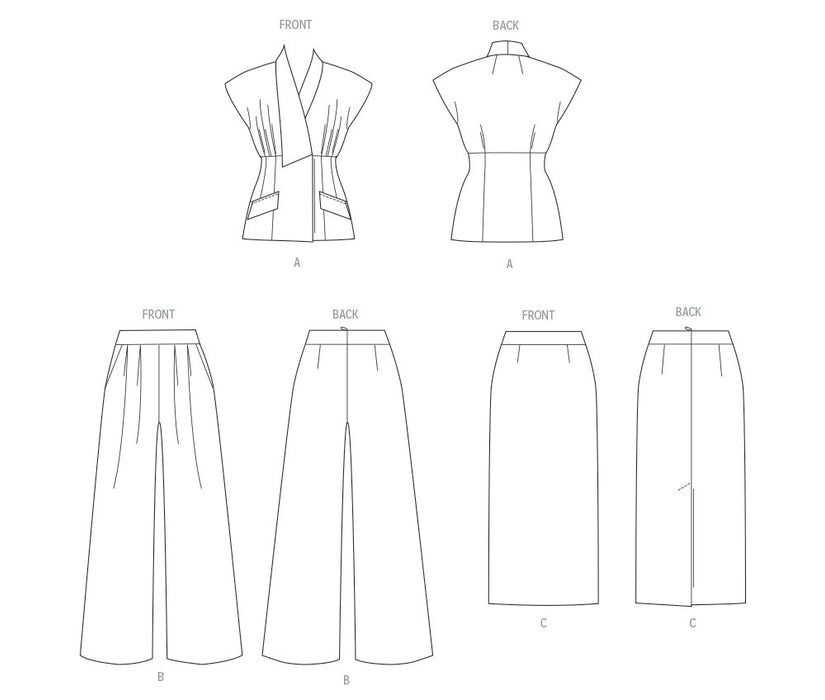 Patron Vogue - Haut, Jupe, Pantalon Patron Vogue 