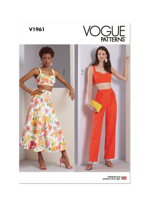 Patron Vogue - Haut, Jupe, Pantalon, Soutien Patron Vogue 