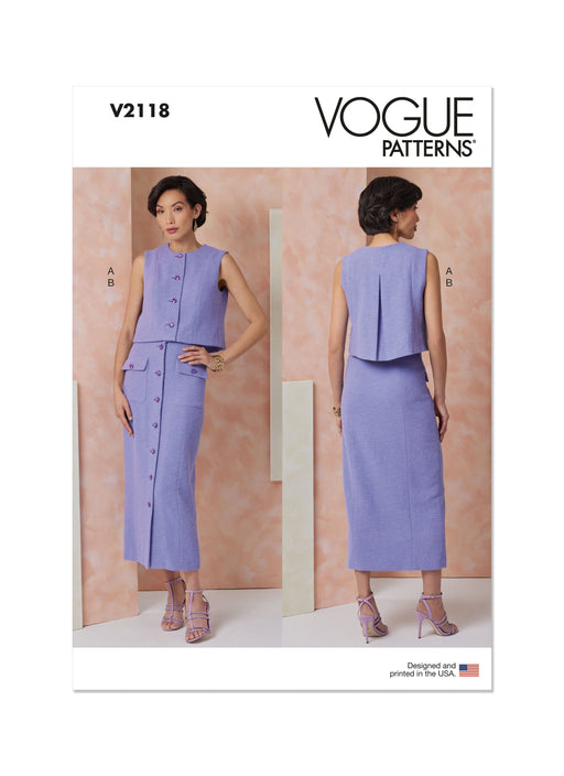 Patron Vogue - Haut, Jupe Patron Vogue 