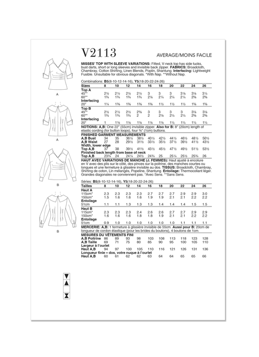 Patron Vogue - Haut Patron Vogue 