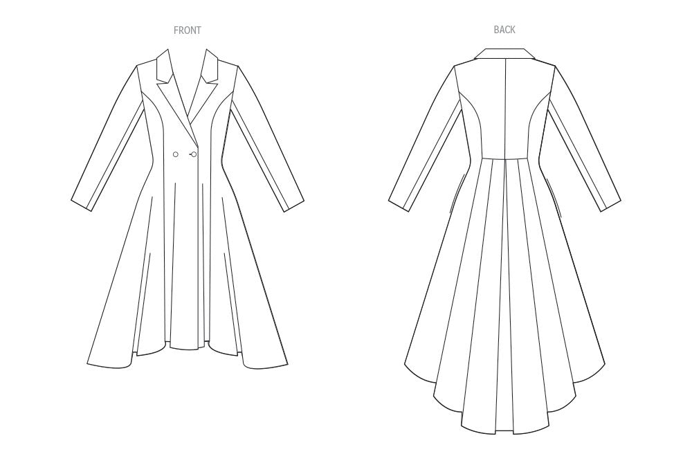 Patron Vogue - Jupe, Manteau, Robe Patron Vogue 