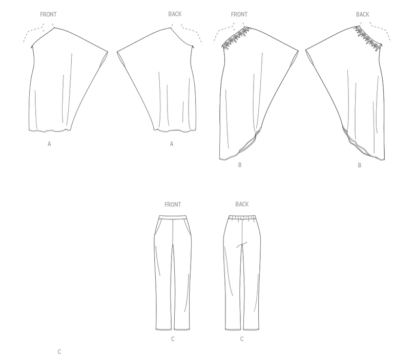 Patron Vogue - Pantalon, Robe Patron Vogue 