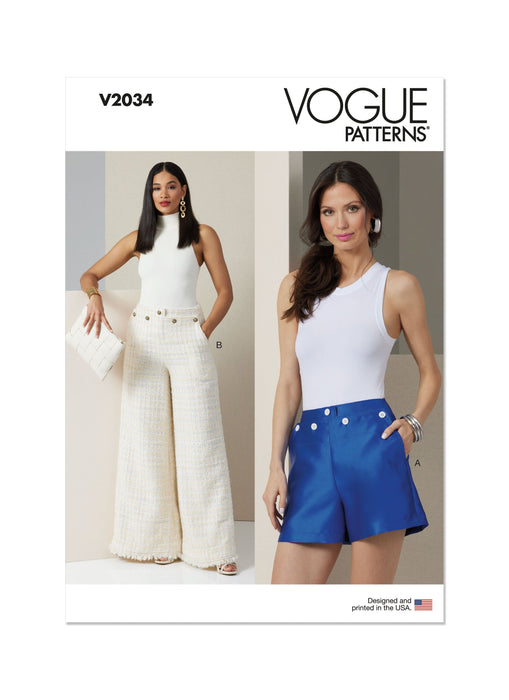 Patron Vogue - Pantalon, Short Patron Vogue 