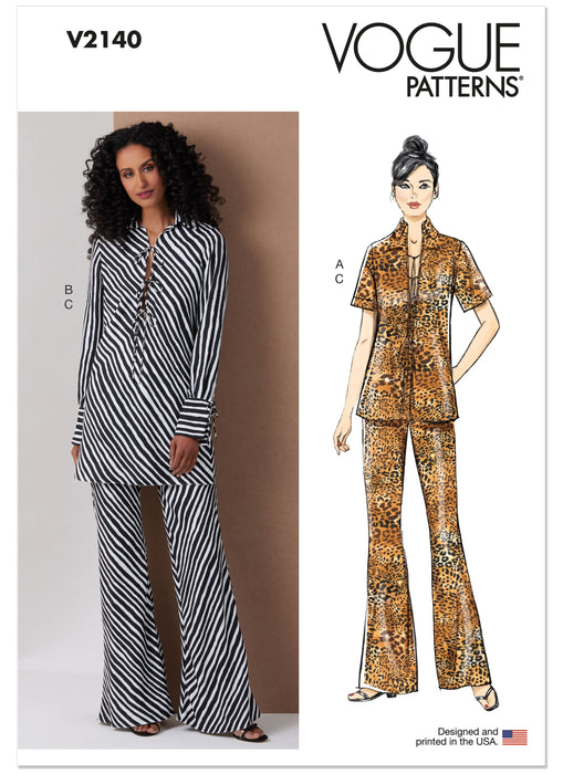 Patron Vogue - Pantalon, Tunique Patron Vogue 