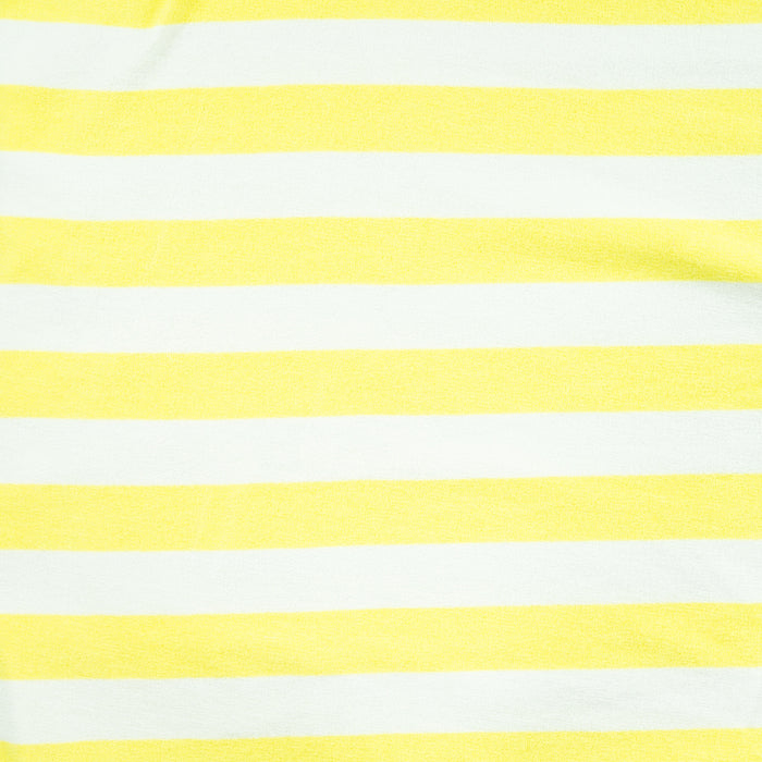 Pico Terry Stripe Soft Yellow Tissus Quality Textiles 