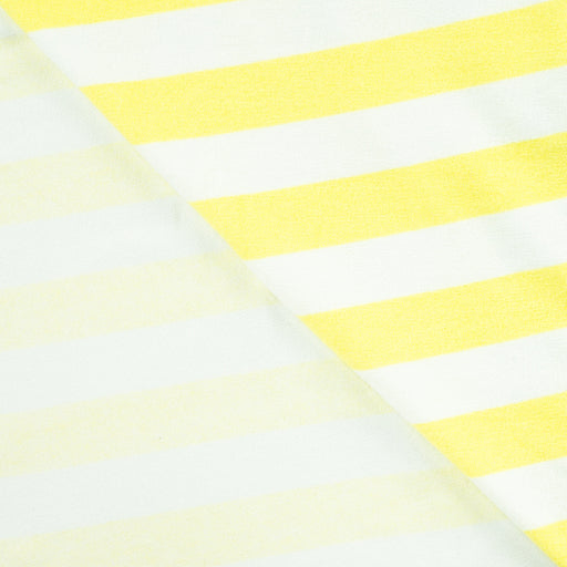 Pico Terry Stripe Soft Yellow Tissus Quality Textiles 