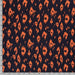 Popeline de viscose imprimé marine /orange Tissus 3b com 