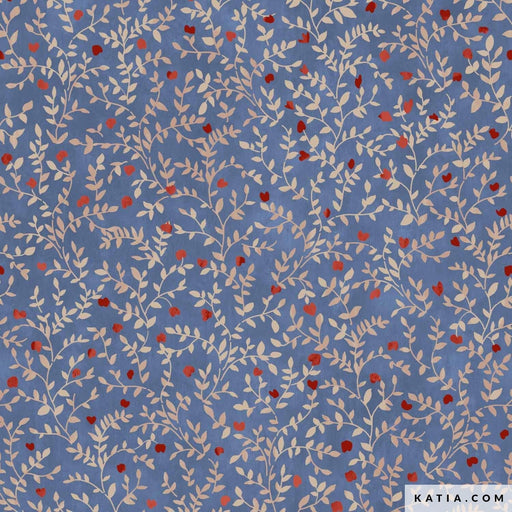 Poplin Micro Flowers Tissus Katia 