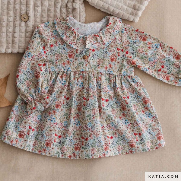 Poplin Micro Wild Flowers Tissus Katia 