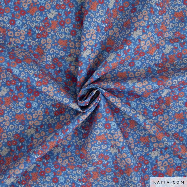 Poplin Small Flowers Tissus Katia 