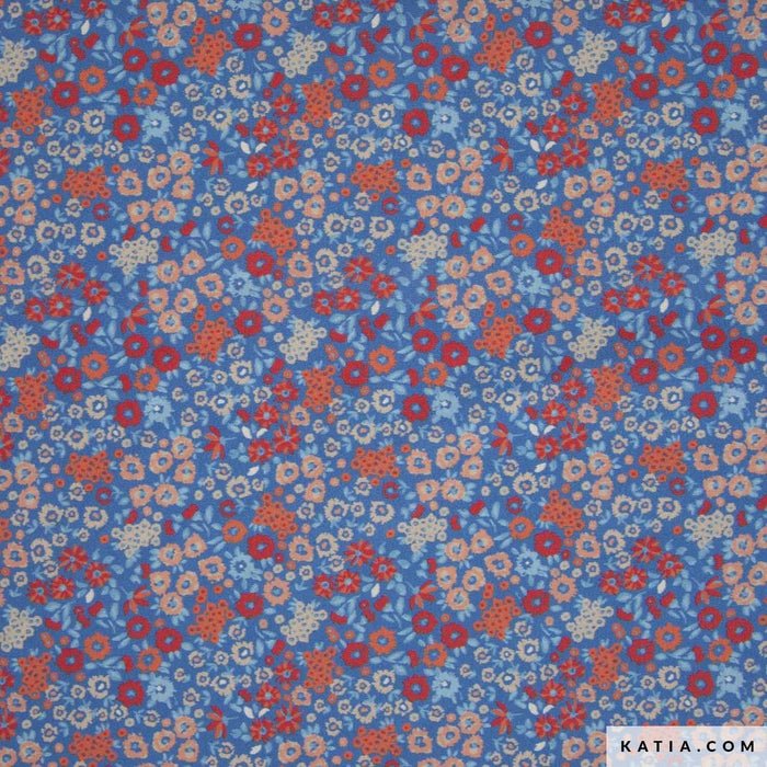 Poplin Small Flowers Tissus Katia 