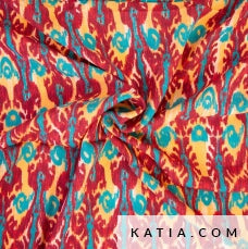 Rayon Chalis Print Giant Tortoise Mood Tissus Katia 