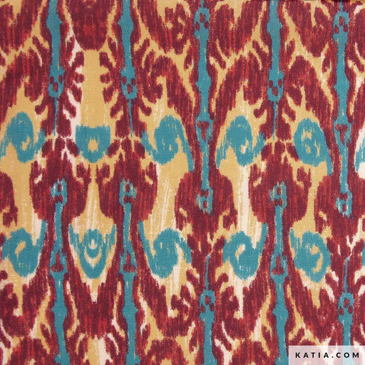 Rayon Chalis Print Giant Tortoise Mood Tissus Katia 