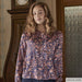 Rayon Satin Indiana Flowers Tissus Katia 