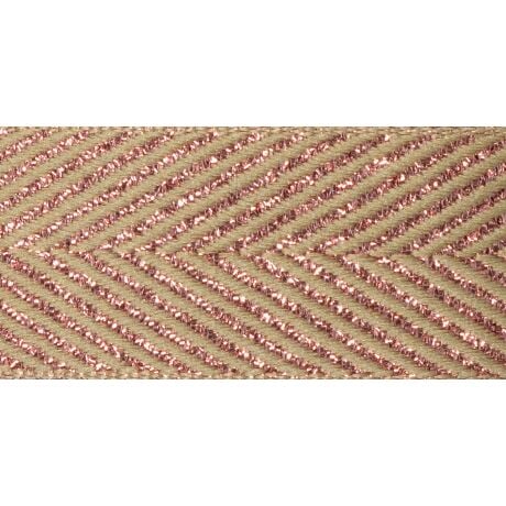 Ruban chevrons Rubanerie 3b com 4 - rose or 