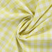 Seersucker Check Soft Yellow Tissus Quality Textiles 