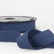 Sergé de coton 11mm Rubanerie Stéphanoise 23 - Bleu marine 